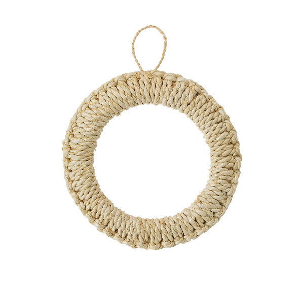 【日本霜山】日式手工草編隔熱鍋墊-大