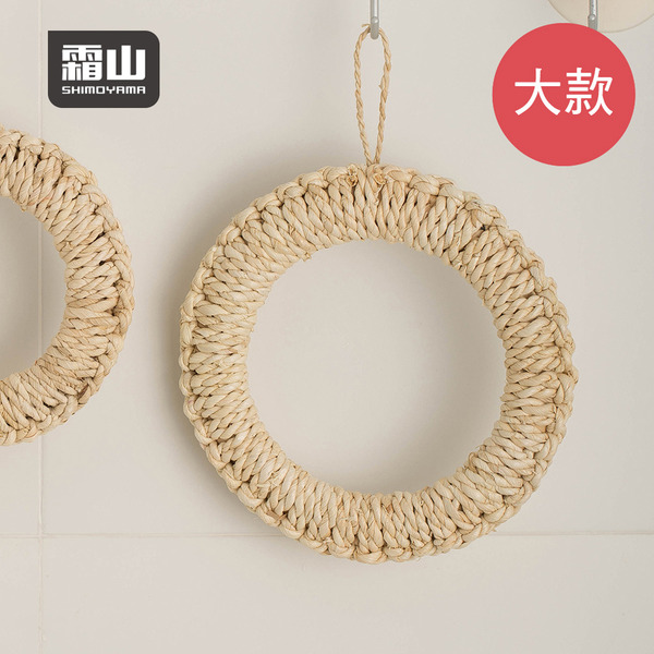 【日本霜山】日式手工草編隔熱鍋墊-大