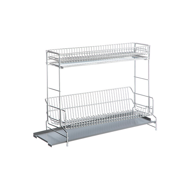 【日本霜山】304不鏽鋼雙層餐具瀝水架