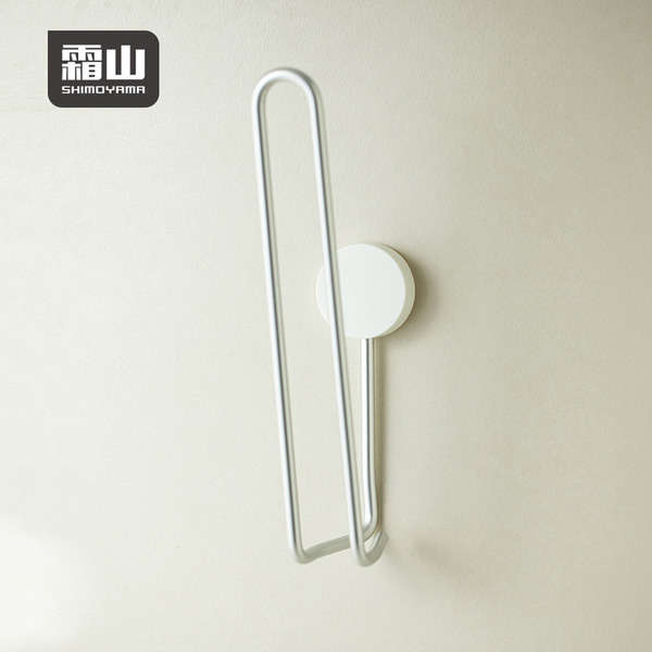 【日本霜山】日系簡約風無痕壁掛式廚房紙巾架