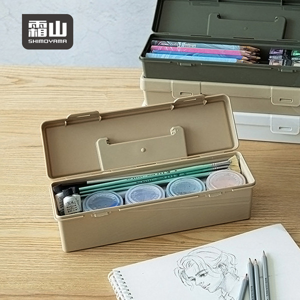 【日本霜山】日系手提式PP收納箱/工具箱(高款)-多色可選