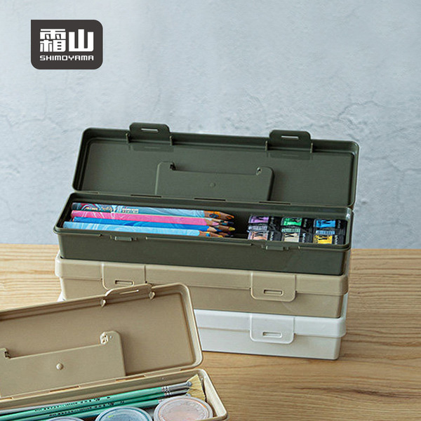 【日本霜山】日系手提式PP收納箱/工具箱(加長款)-多色可選