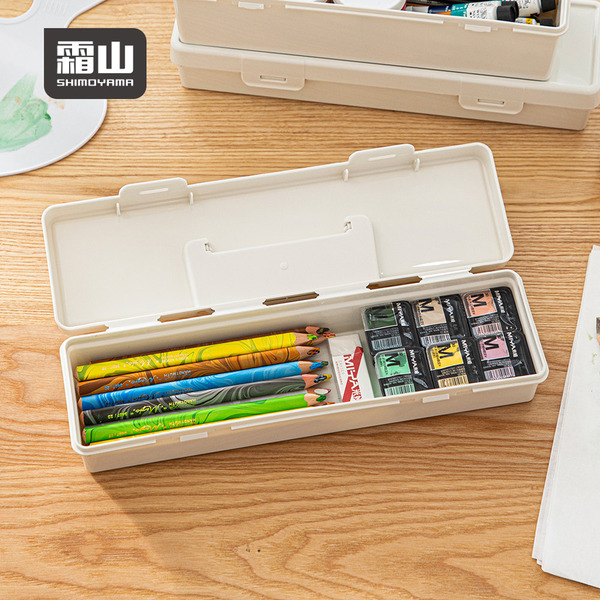 【日本霜山】日系手提式PP收納箱/工具箱(加長款)-多色可選