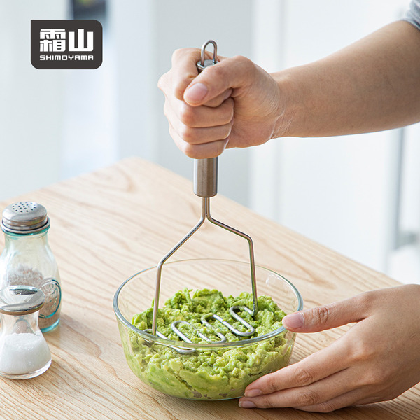 【日本霜山】不鏽鋼壓泥器/搗泥器