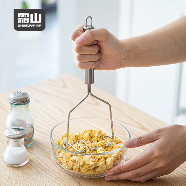 【日本霜山】不鏽鋼壓泥器/搗泥器