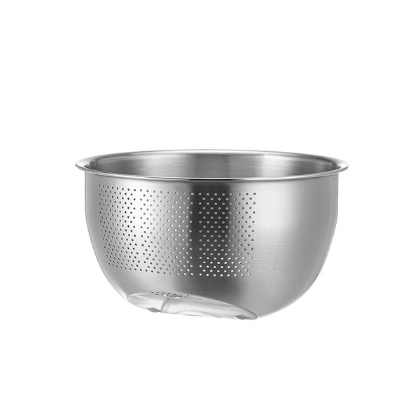 【日本霜山】304不鏽鋼多功能斜底瀝水料理盆