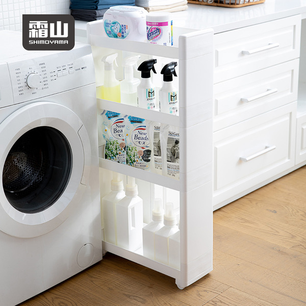 【日本霜山】日式簡約風四層隙縫置物架