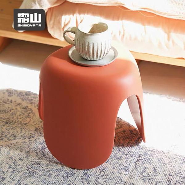 【日本霜山】日系奶油風小椅凳/穿鞋椅/浴室椅凳-多色可選