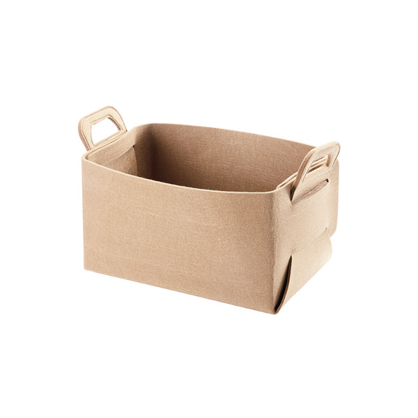 【日本霜山】可折疊毛氈收納籃/置物籃-35L-3入-多色可選