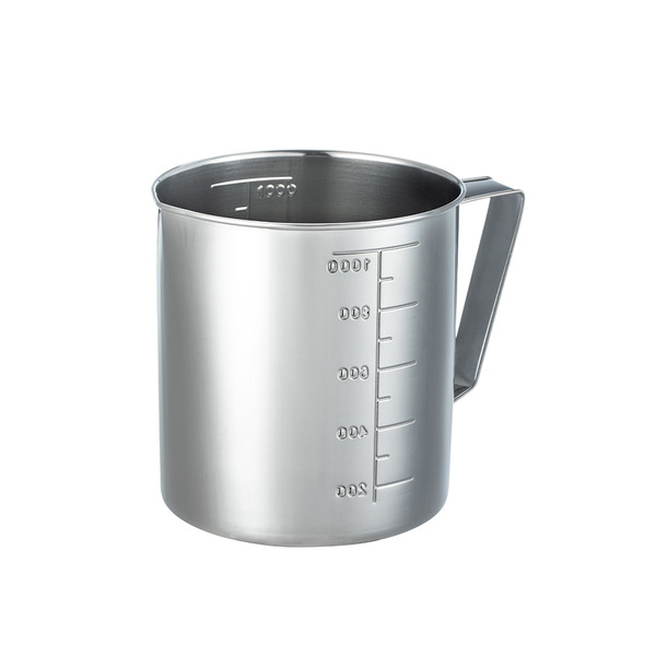 【日本霜山】304不鏽鋼量杯(附刻度)-1000ml