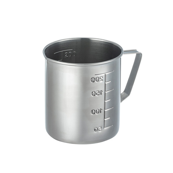 【日本霜山】304不鏽鋼量杯(附刻度)-200ml