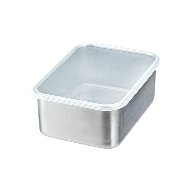 【日本霜山】304不鏽鋼速凍保鮮盒(深型M)-1800ml-3入