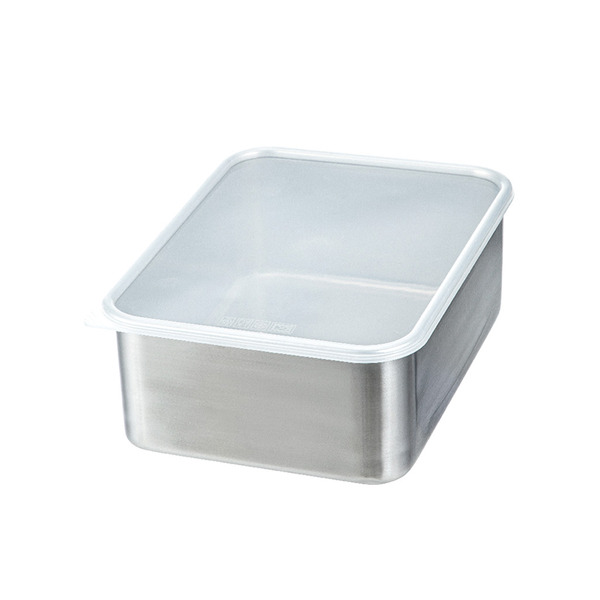 【日本霜山】304不鏽鋼速凍保鮮盒(深型L)-3000ml-3入