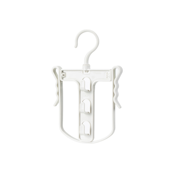 【日本霜山】日本製通風快乾立體式高領/帽T晾曬架-3入組