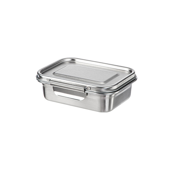 【日本霜山】可冷凍冷藏304不鏽鋼保鮮盒/便當盒-600ml-3入