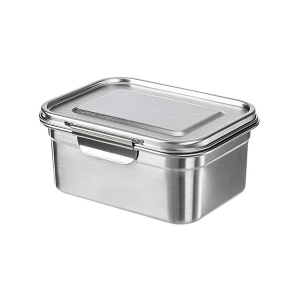 【日本霜山】可冷凍冷藏304不鏽鋼保鮮盒/便當盒-1600ml-3入