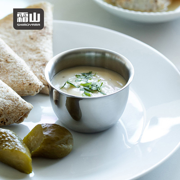 【日本霜山】304不鏽鋼醬料杯/醬汁調理杯-3入