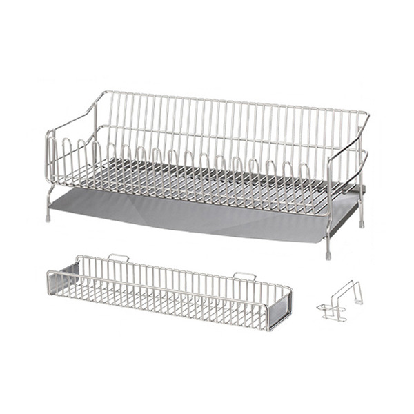 【日本霜山】304不鏽鋼餐具瀝水架(附刀架/筷架)