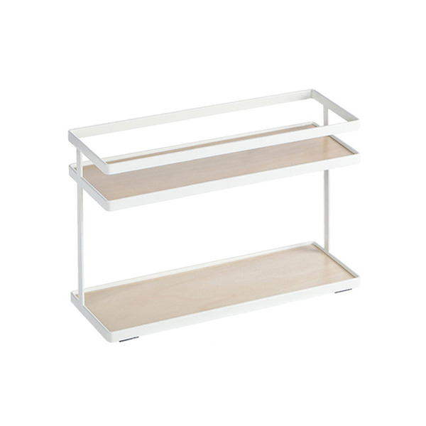 【日本霜山】北歐風雙層調味料置物架/收納架