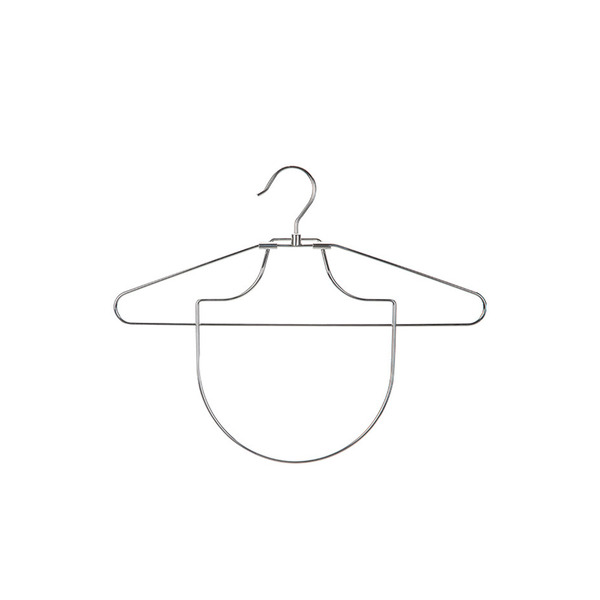 【日本霜山】304不鏽鋼通風快乾立體式高領/帽T晾曬架-3入