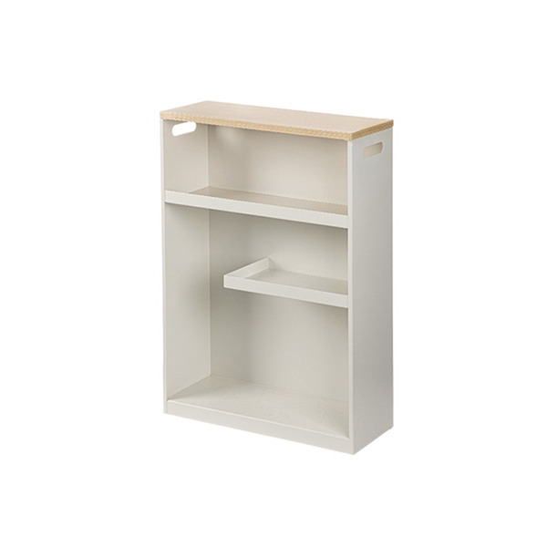 【日本霜山】浴室廁所用多層式隙縫置物架(附輪)-寬型18cm