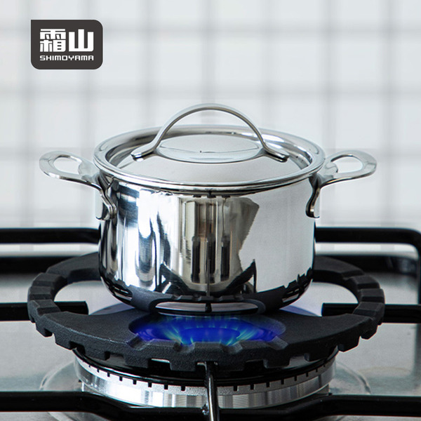 【日本霜山】雙耳不鏽鋼湯鍋/燉鍋(附蓋)-400ml (電磁爐IH爐可用)