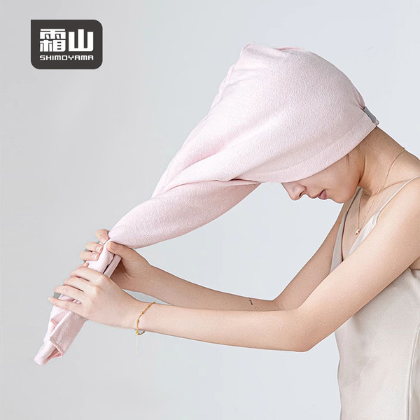 【日本霜山】吸水速乾擦髮巾/乾髮帽巾 (免吹頭/包頭毛巾/乾髮神器)