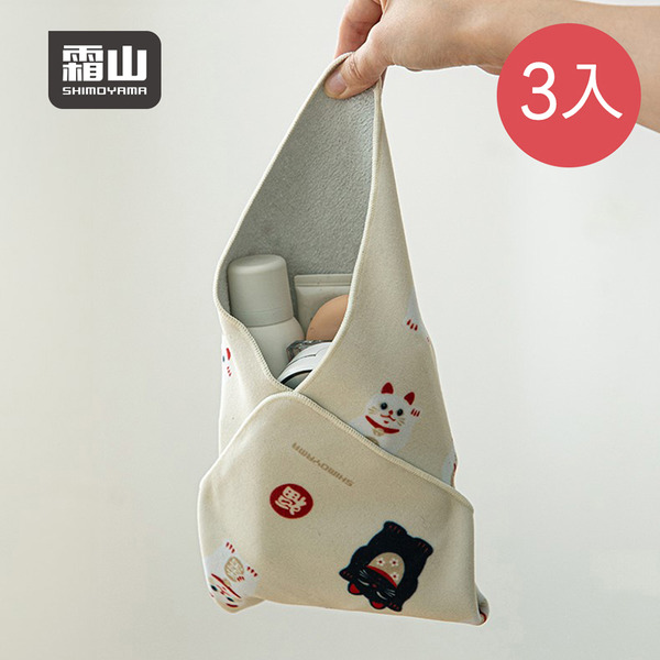 【日本霜山】多用途相機防撞百折布/百貼自黏收納布(35x35cm)-3入