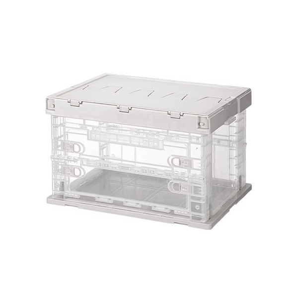 【日本霜山】工業風耐重摺疊置物收納箱-48L-3色可選