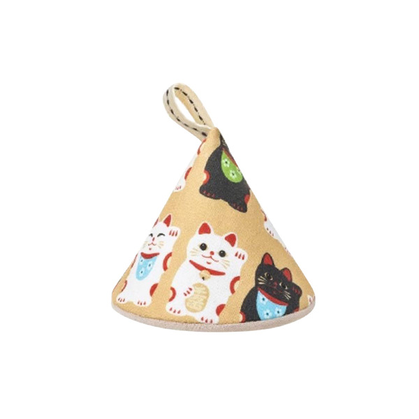 【日本霜山】布藝隔熱防燙三角鍋帽(小款)-多種花色可選