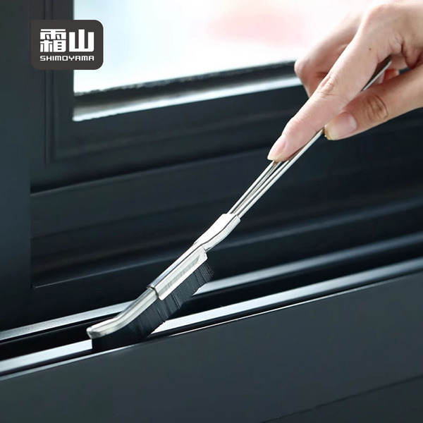 【日本霜山】多用途不鏽鋼長柄隙縫清潔刷
