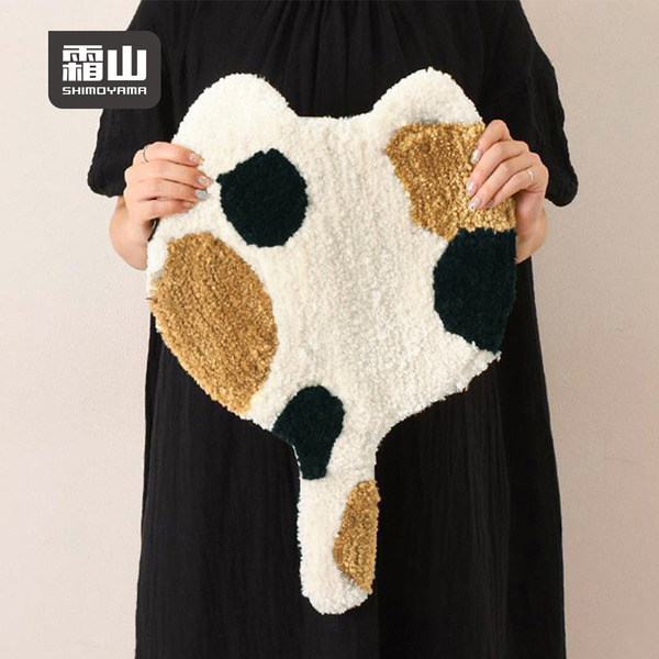 【日本霜山】短絨毛貓尾巴造型椅墊-多款可選