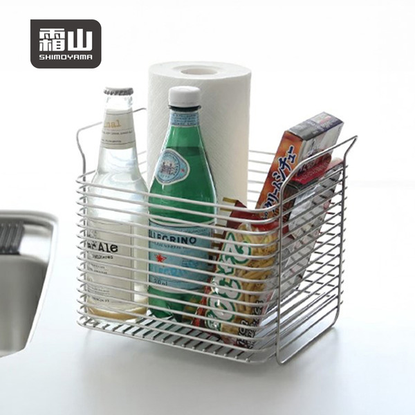 【日本霜山】304不鏽鋼可層疊置物架/萬用收納架-L