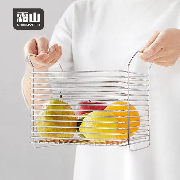 【日本霜山】304不鏽鋼可層疊置物架/萬用收納架-L