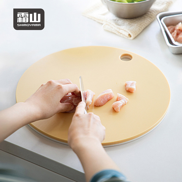 【日本霜山】圓形雙面PE防霉抗菌砧板