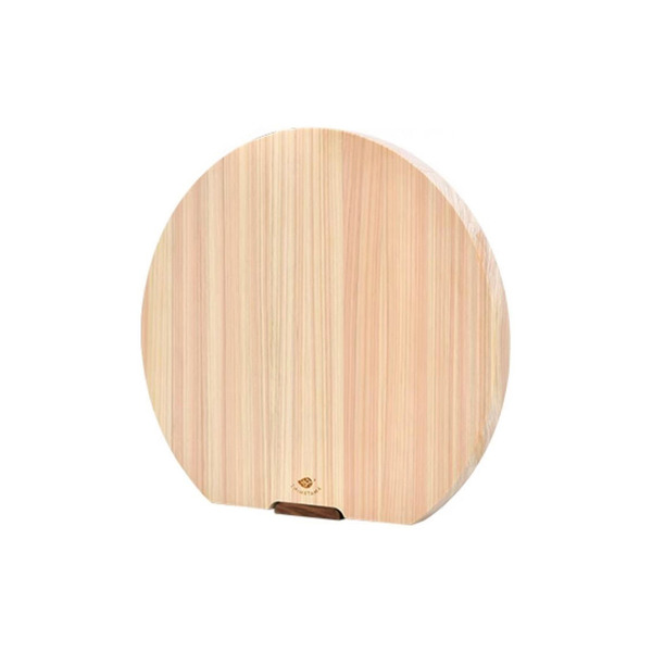 【日本霜山】可站立圓形天然檜木砧板