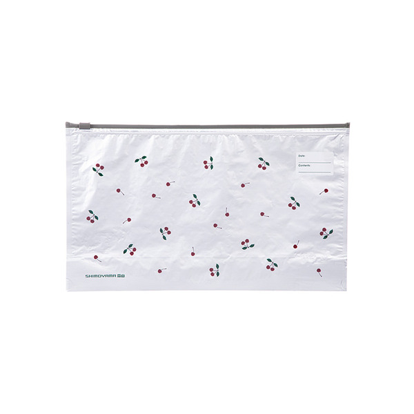 【日本霜山】印花風可重複使用鋁鈦箔保鮮密封袋-L (10入/盒)x3盒組