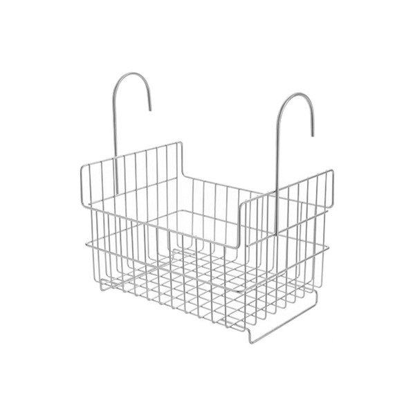 【日本霜山】可掛式304不鏽鋼浴室置物籃/收納掛籃