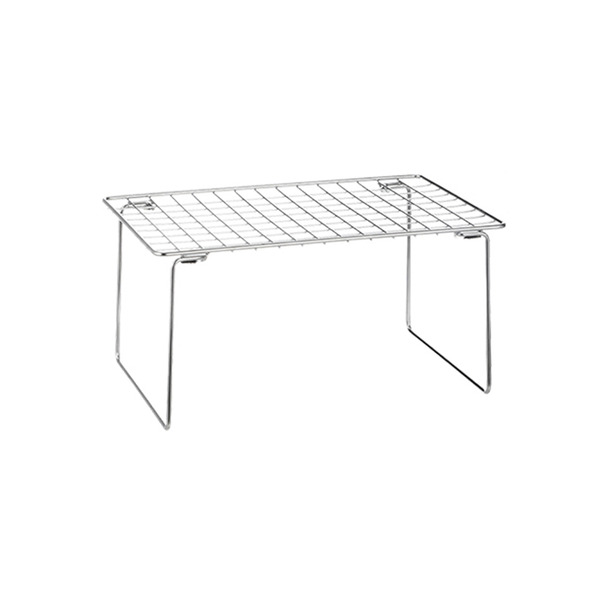 【日本霜山】304不鏽鋼折疊式桌上/水槽下兩用置物架