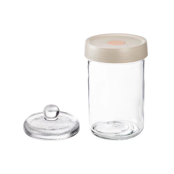 【日本霜山】一夜漬單向排氣玻璃醃漬罐(附玻璃重石)-1300ml