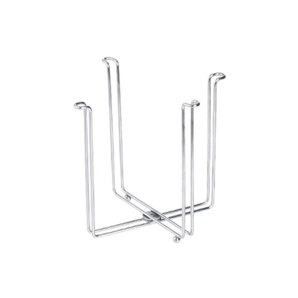 【日本霜山】304不鏽鋼折疊式垃圾袋架/瀝水杯架-窄高款