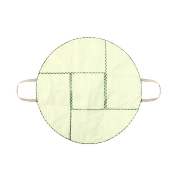 【日本霜山】 二合一肩背式榻榻米造型防水野餐墊(直徑100cm)-多色可選