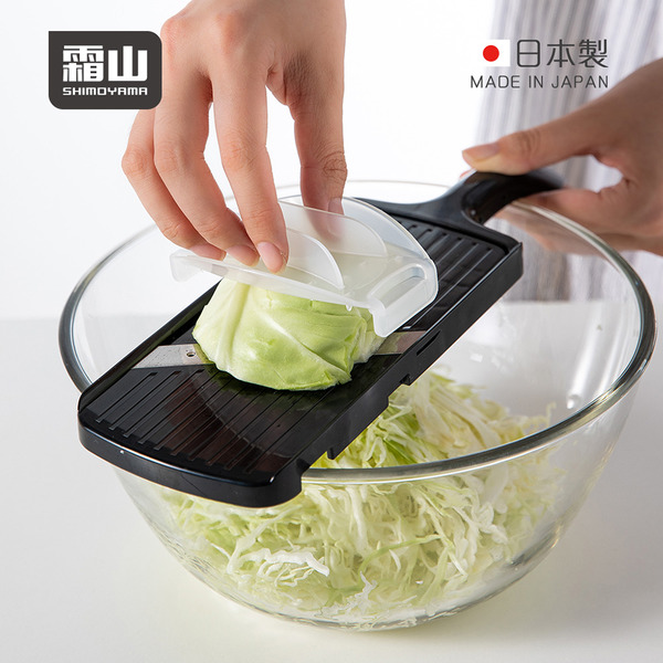 【日本霜山】日本製厚度可調節單向刨片刨絲器/切片器(附護手器)