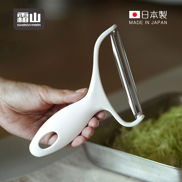【日本霜山】日本製寬面斜刃省力高麗菜刨絲器/削皮刨片刀