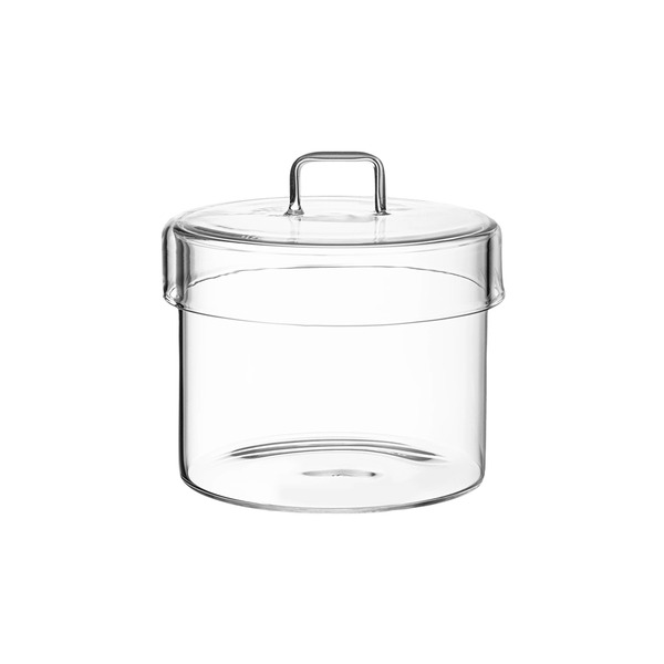 【日本霜山】多用途耐熱玻璃儲物罐(附蓋)-550ml-3入