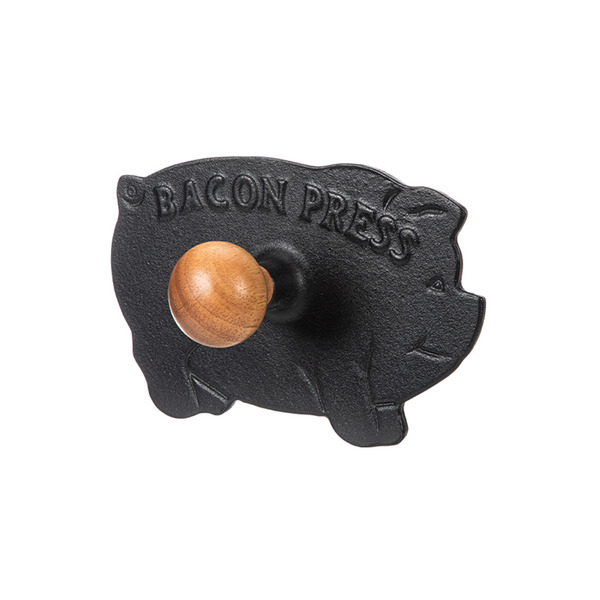 【日本霜山】小豬造型鑄鐵壓肉板