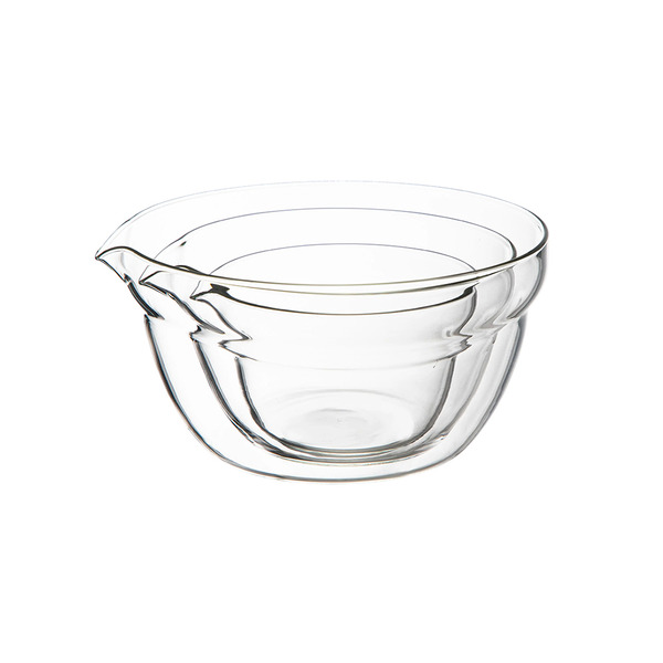 【日本霜山】耐熱玻璃調理碗3件組(附導流口)