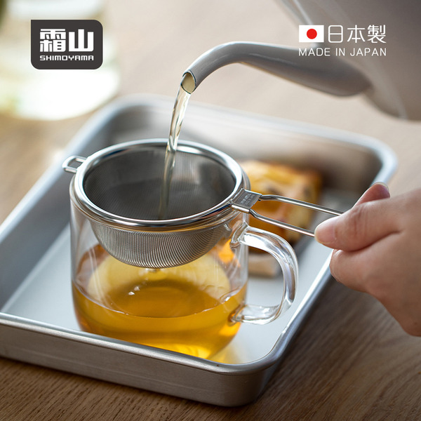 【日本霜山】日本製304不鏽鋼濾茶網/茶葉濾網