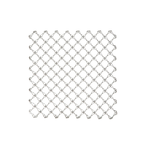 【日本霜山】時尚編織風304不鏽鋼方形隔熱墊/鍋墊