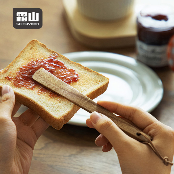 【日本霜山】柚木包餡勺/奶油果醬抹刀